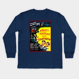 Abbott & Costello Meet Frankenstein Kids Long Sleeve T-Shirt